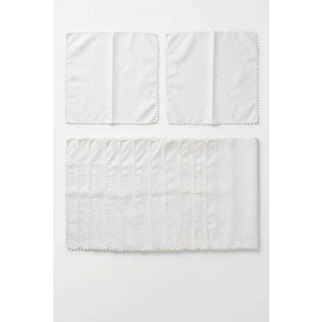 Vintage Battenburg Lace Tablecloth & 12 Napkins Set, 100” X 63”, Formal Dining | Holiday Table For Sale - Image 12 of 12