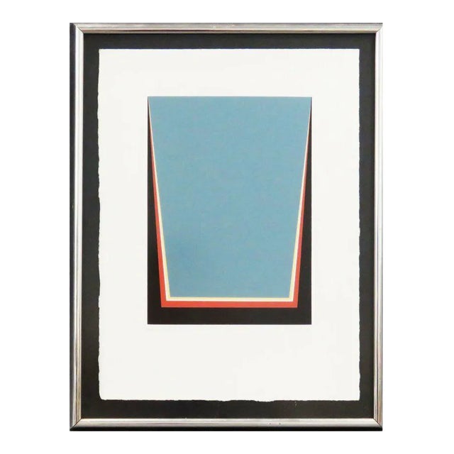 Cecil King (Irish 1921-1986) Berlin Suite V Screenprint Minimalist Abstract 1970 For Sale
