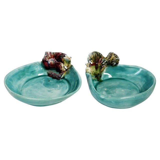 Vintage French Ceramic Serving Dishes, 1960, Set of 2 For Sale - Image 12 of 12