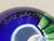Modern Orient & Flume 1984 Lampwork Glass Paperweight - Lady Slipper Orchid on Blue For Sale - Image 3 of 3