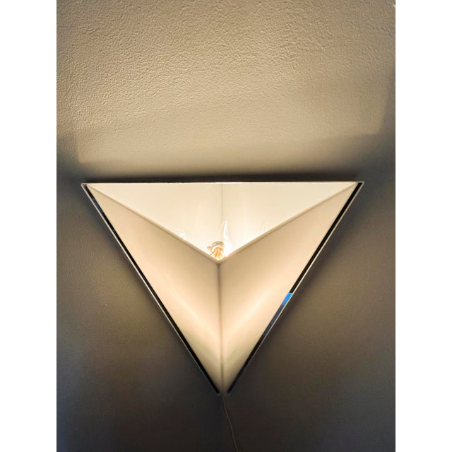 Silver Vintage Dutch Wall Lamp by Harco Loor, 1980s For Sale - Image 8 of 12