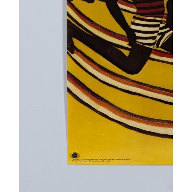 Black Original Olympic Poster by Ancent Soi, 1972 For Sale - Image 8 of 9