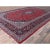 Textile 1960 9'6"x13'5" Portia Red Hand Knotted Vibrant Wool Vintage Persian Kashan Clean Rug For Sale - Image 7 of 12