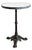 French 19th Century 20-Inch Marble Top Bistro Table For Sale