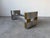 Iconic 1970s coffee table base designed by Paul Mayen for Habitat, showcasing a bold architectural form crafted from...