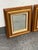 Gold Vintage Square Giltwood Wall Mirrors, 20th Century, Pair For Sale - Image 8 of 12