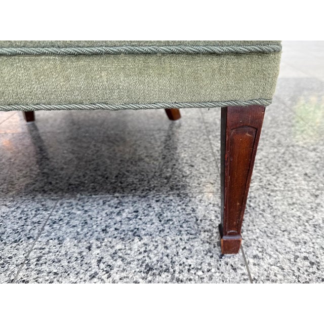 Danish Modern Mohair Wingback Armchair in the Style of Frits Henningsen For Sale - Image 12 of 15