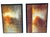 Late 20th Century Pair of Red & Gold Abstract Paintings For Sale - Image 10 of 18