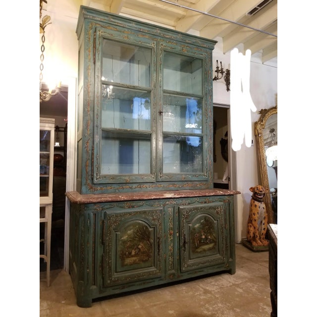 18th Century French Painted Buffet For Sale - Image 13 of 13
