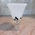 Glass Vintage Murano Martini Drinking Glass Handblown White Brown Spots Art Deco Bar For Sale - Image 7 of 10