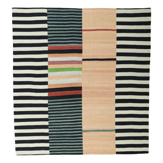 Handwoven Wool Kilim Rug, 2000 For Sale