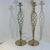 Mid-Century Modern Large Scale Twisted Cyclone Style Lacquered Brass Candle Holders- A Pair. For Sale - Image 12 of 12