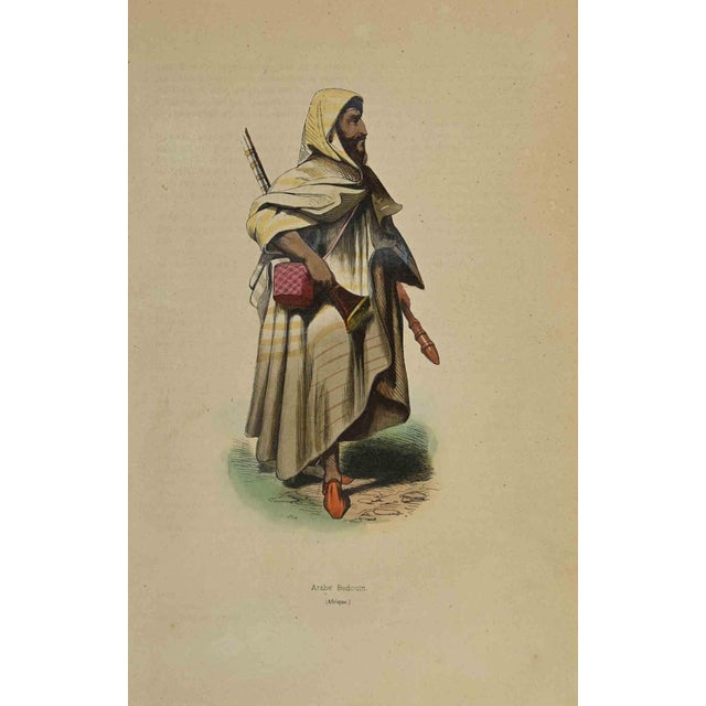Arab Bedouin is a hand colored lithographs made by Auguste Wahlen in 1844. Good conditions. The artwork belongs to the...