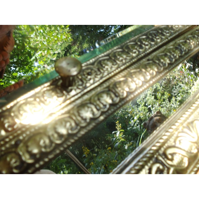 Mirror Cabinet in Embossed Brass, 1950s For Sale - Image 18 of 18