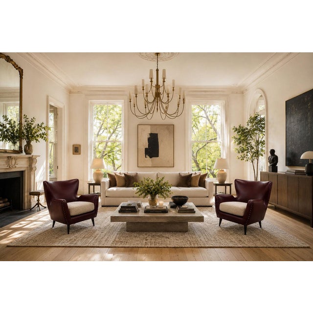 An exceptional and highly sculptural pair of Brazilian Modernist armchairs designed by Carlo Hauner and produced in Brazil...