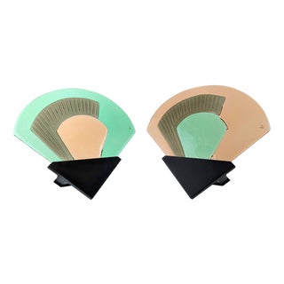 Vintage Italian Wall Lights, 1980s, Set of 2 For Sale