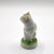 Ceramic Antique English Staffordshire Miniature Pottery Seated Cat, C. 1850–1880 For Sale - Image 7 of 10