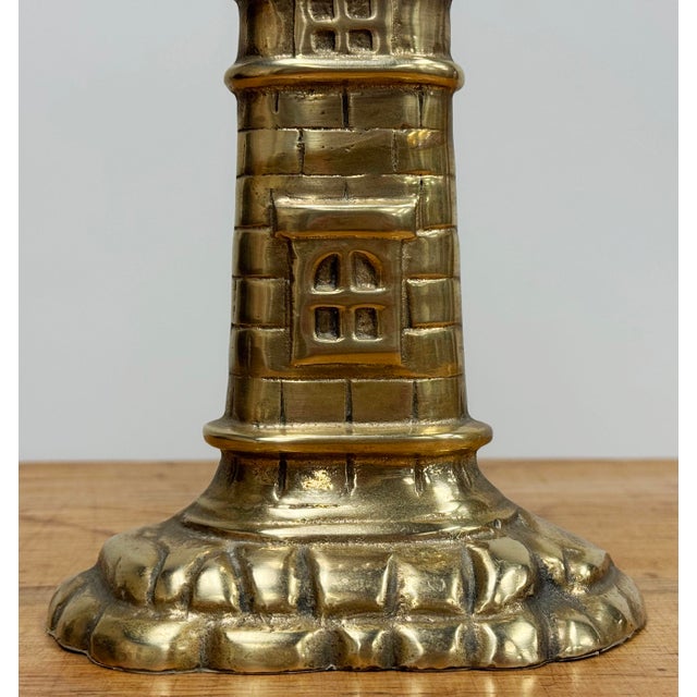 Vintage Brass Lighthouse Bookends For Sale In Kansas City - Image 6 of 6