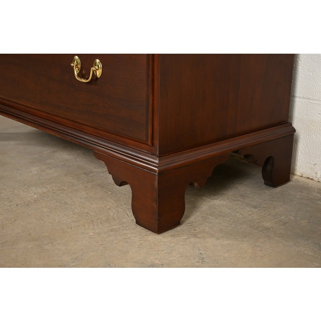 Harden Furniture Georgian Solid Mahogany Triple Chest-on-Chest Highboy Dresser For Sale - Image 13 of 17