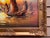 Late 20th Century Stunning Oil Painting on Canvas, Seascape, Sailing Ships at Sunset, Framed For Sale - Image 11 of 12