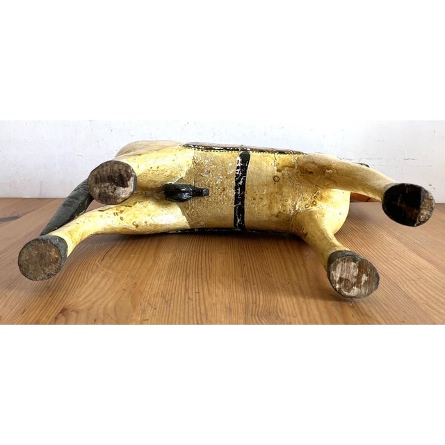Hand-Painted Wooden Horse For Sale - Image 9 of 16