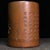 Wood Hand-Carved Bamboo Brush Pot With Pomegranate Motif For Sale - Image 7 of 9