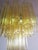 Tube Chandeliers in Gold Murano Glass, 1970s, Set of 3 For Sale - Image 15 of 16