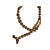 Brown Carved Flat Bean Shape Beads Hand Rosary Praying Chain For Sale In San Francisco - Image 6 of 7