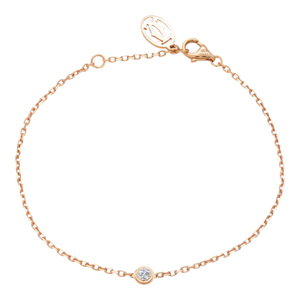 Vintage Cartier D’Amour 18k Rose Gold Diamond Bracelet