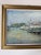 Vintage European Impressionist River Cityscape Oil Painting on Canvas – Framed For Sale In Miami - Image 6 of 10