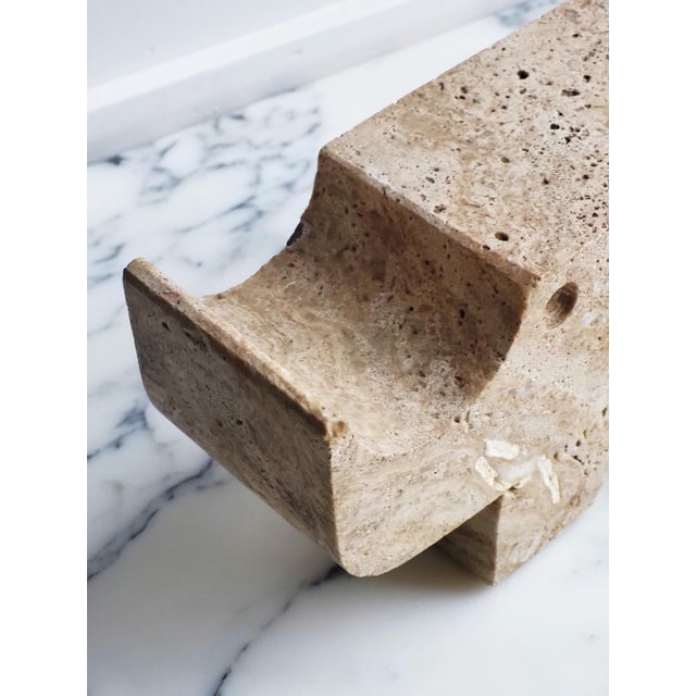 Travertine Rhino Sculpture by Enzo Mari for Fratelli Mannelli, 1970s For Sale - Image 6 of 11