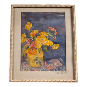 Margaret Grossenbach Floral Still Life Watercolor