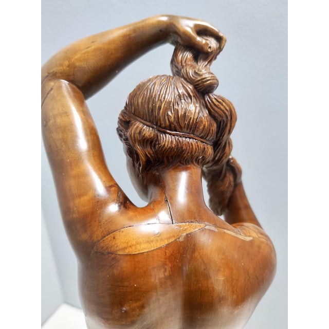 Cantù Artist, Sculpture of Nude Woman, 1960s, Walnut For Sale - Image 6 of 16
