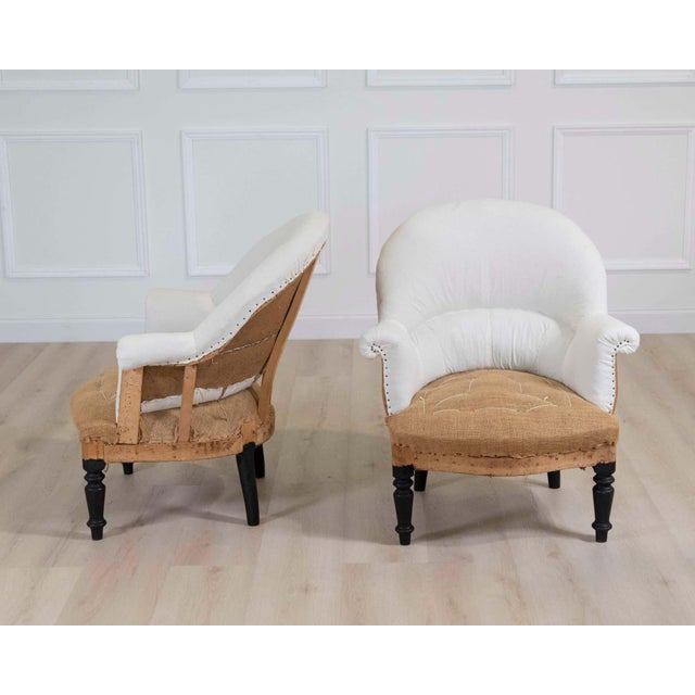 Pair of 19th Century French Chairs, Ready to Upholster For Sale - Image 4 of 8
