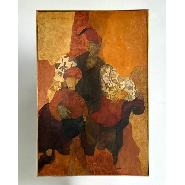Vintage Abstract Figurative Painting For Sale - Image 12 of 14
