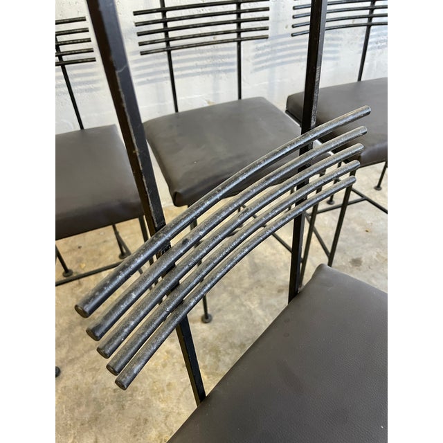 Goram Olsson Vintage Wrought Iron Dining Chairs For Sale In Miami - Image 6 of 11