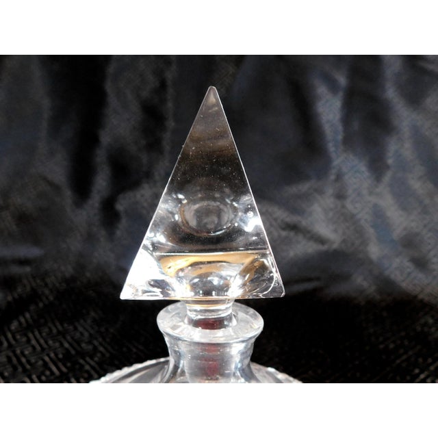 Glass 1970s Cut Glass Top Shaped Perfume Bottle For Sale - Image 7 of 7