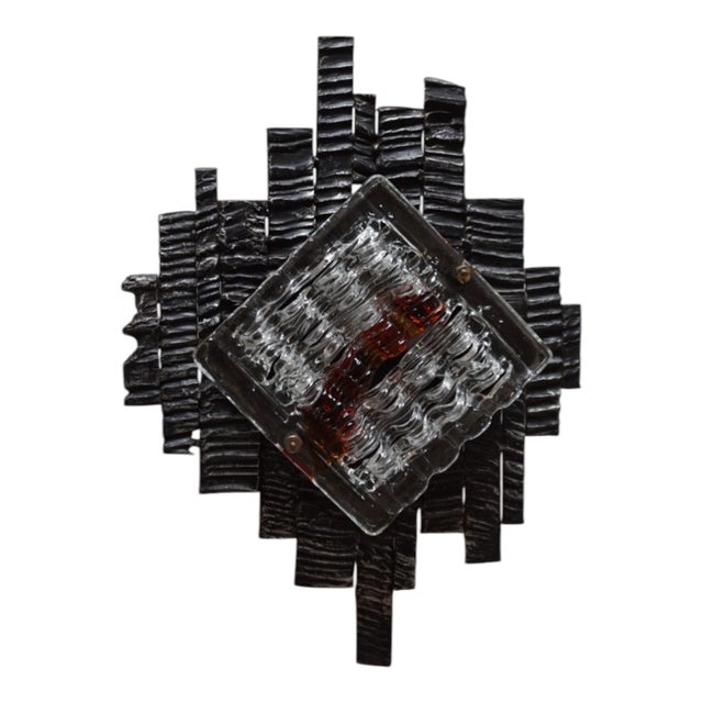 1970s Brutalist Wall Lamp by Albano Poli for Poliarte, 1970 For Sale - Image 5 of 18