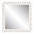 Fleur Home Audubon Bamboo Sticks Square Mirror in White Dove, 35.5x35.5 For Sale