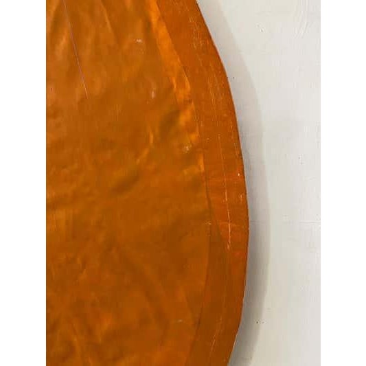 Early 21st Century Orange Oval Painting, Modern Oil and Wax on Linen, 2023, Signed Steve Riedell For Sale - Image 5 of 6