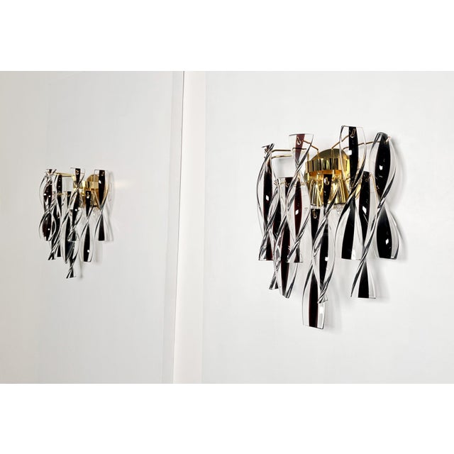 Murano Wall Sconces with Amethyst Glasses, 1990s, Set of 2 For Sale - Image 14 of 18