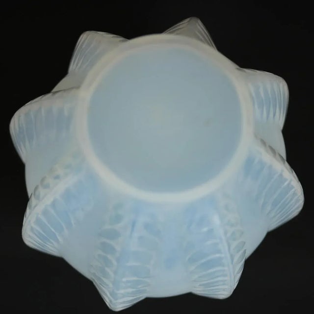 Glass 1920s Rene Lalique Opalescent Glass 'Malines' Vase For Sale - Image 7 of 9
