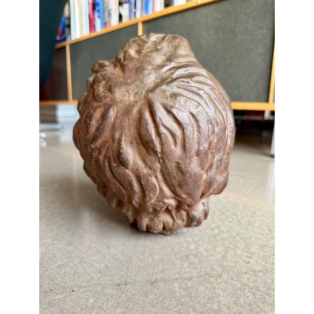 Bronze Vintage Bronze Head Fragment Life-Size Figure Bust For Sale - Image 8 of 11