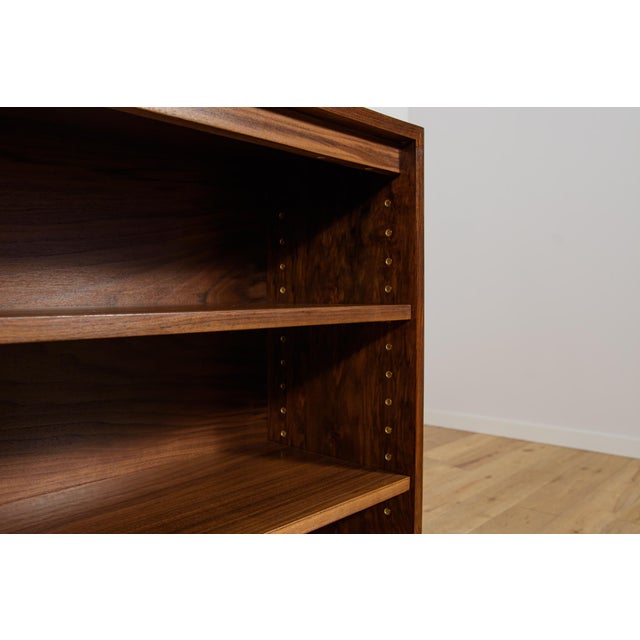 Wood Art Deco Walnut Bookcase, Denmark, 1930s For Sale - Image 7 of 11