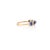 Contemporary Blue Sapphire Bezel Set Band Stacking Ring in 14k Solid Yellow Gold Size 8 For Sale - Image 3 of 5