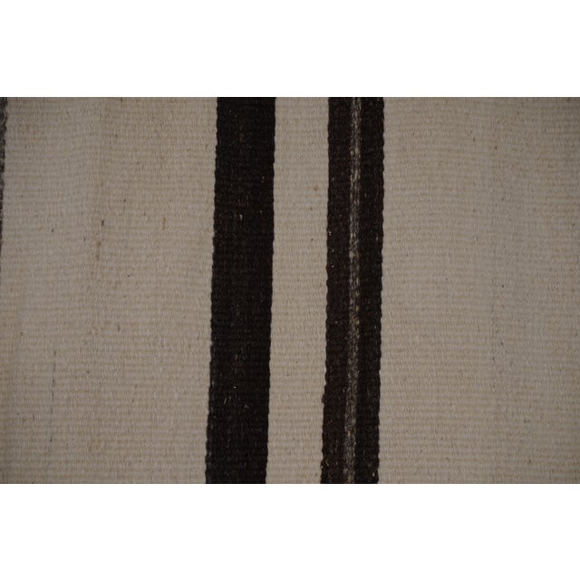 Tan Mid-20th Century Handmade Turkish Flatweave Kilim Gallery Rug 9'2'' X 10'2'' For Sale - Image 8 of 10