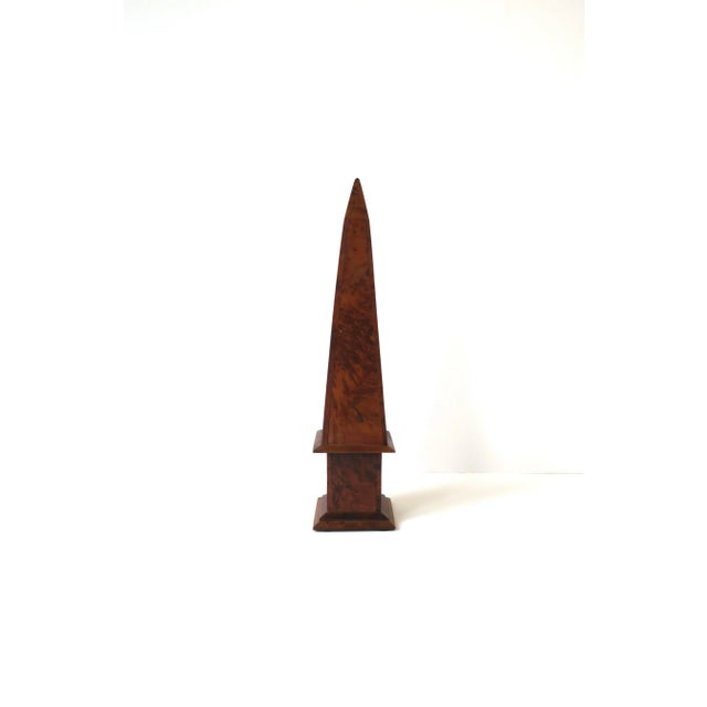 Early 20th Century Burl Wood Obelisk For Sale - Image 5 of 11