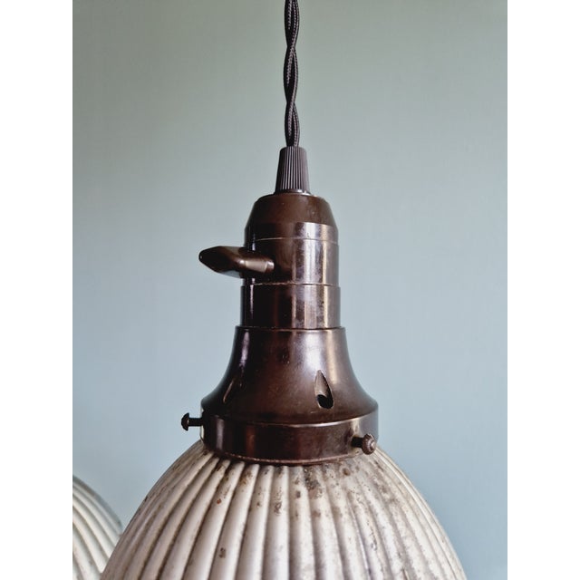 Gal Pendant Lights in Mercury Glass, 1930s, Set of 3 For Sale - Image 11 of 18