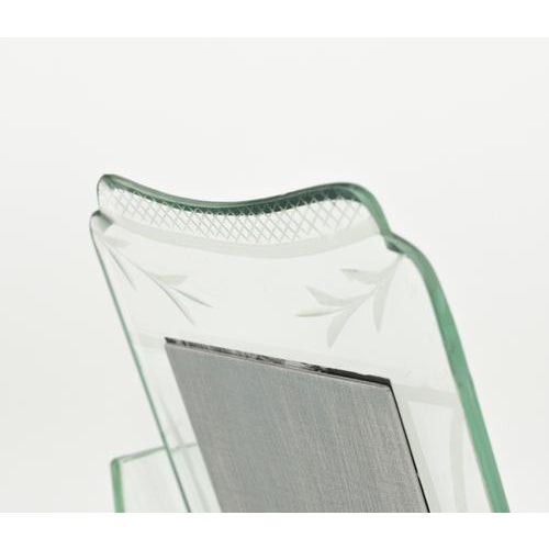 Mid-Century Picture Frame in Glass and Steel attributed to Fontana Arte, Italy, 1950s For Sale - Image 14 of 15