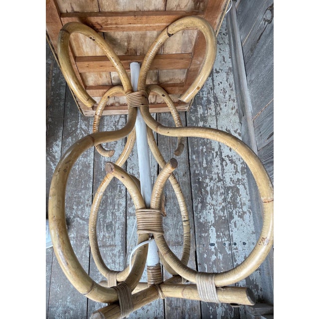 Wicker & Bamboo Table For Sale - Image 13 of 14